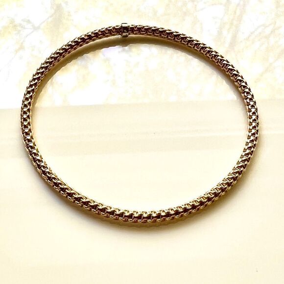 Phillip Gavriel 14K Yellow Gold 3mm Stretch Prosecco Bracelet – Made in Italy - Picture 2 of 9